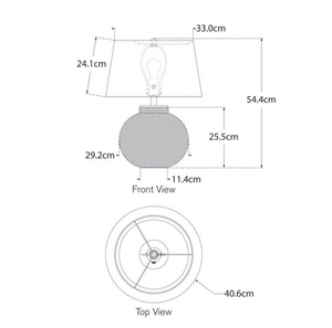 Lampa stołowa Avedon Small projektu Marie Flanigan 