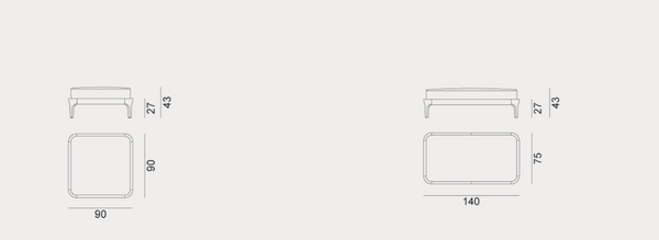 Kasane 19 pouffe by Gervasoni 1882