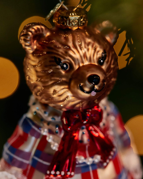 Christmas decoration - Mrs. Bear in a dress