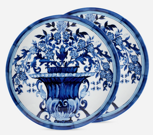 Set of two Dolce&Gabbana dinner plates, Blu Mediterraneo