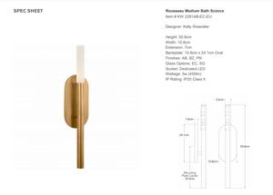 Kinkiet Kelly Wearstler Rousseau Medium marki Visual Comfort