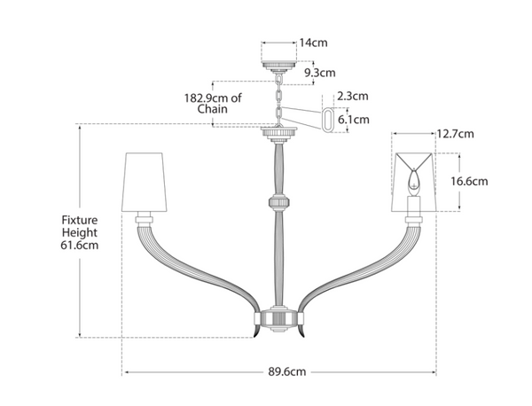 Ruhlmann Large chandelier by E.F.Chapman