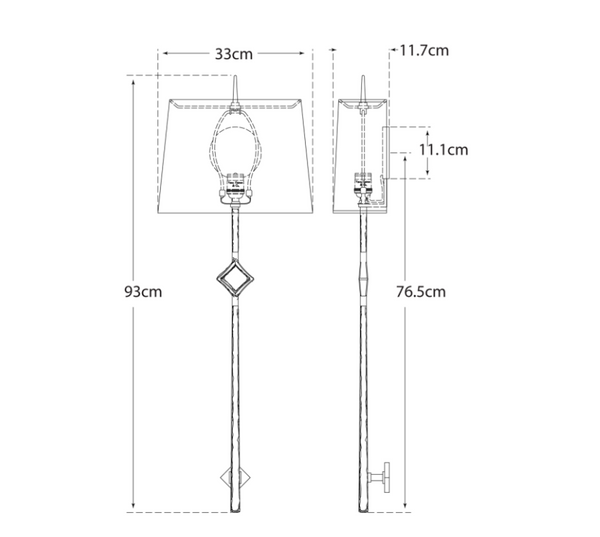 Cranston Large wall lamp by Studio VC
