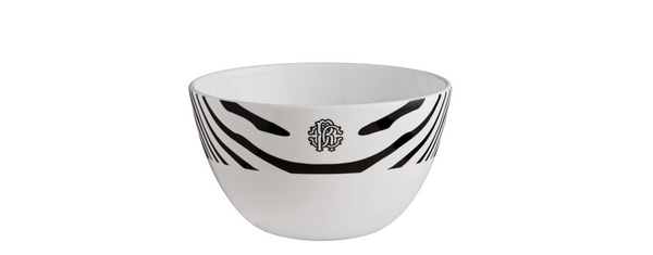 Roberto Cavalli Home rice bowl, from the Zebrage collection
