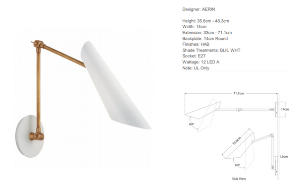 Aerin Franca Double wall lamp