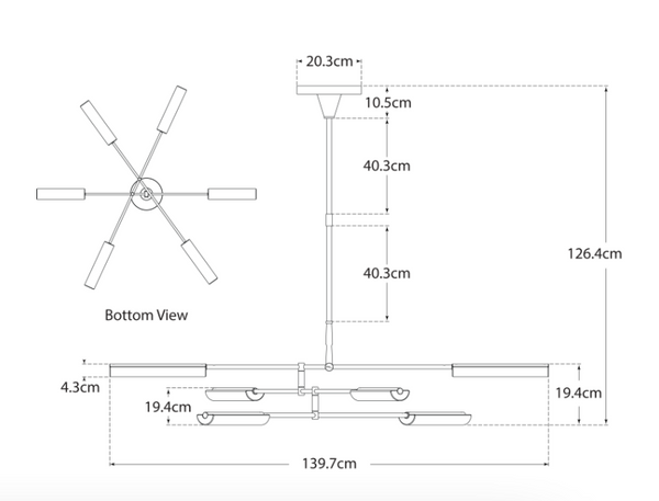 Ralph Lauren Home Daley Large chandelier