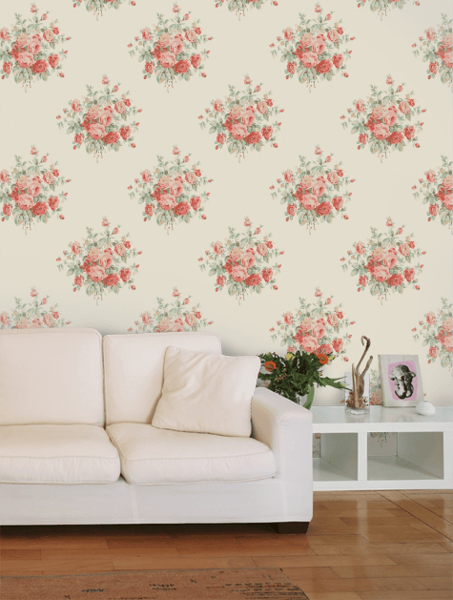 Wainscott Floral Ralph Lauren Home wallpaper, from the Signature Floral Papers collection