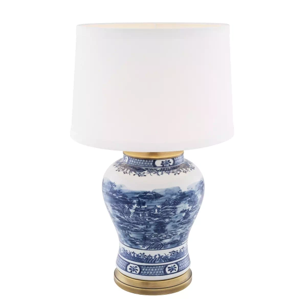 Lampa stołowa Eichholtz Chinese Blue