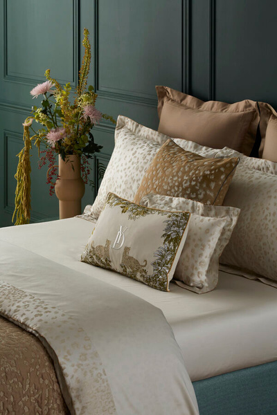 Yves Delorme decorative pillow, from the Tioman collection