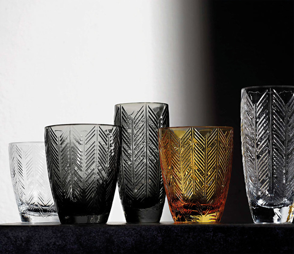 Szklanka do wody Missoni Home, z kolekcji Zig Zag Trasparente