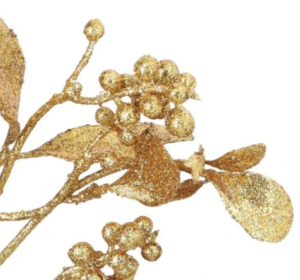 Christmas decoration - glitter branch with balls