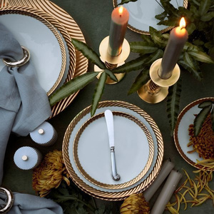 Półmisek L'Objet, z kolekcji Corde (Small-Gold)