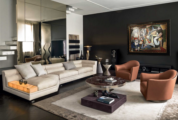 Ansel sofa by Longhi