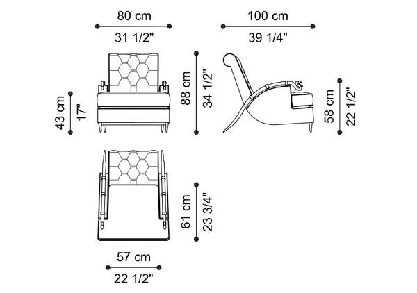 Snake armchair by Roberto Cavalli Home