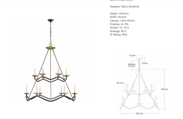 Barry Goralnick Choros Chandelier