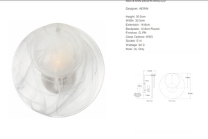 Aerin Loire wall lamp by Visual Comfort