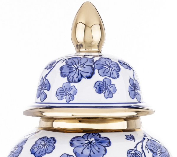 XXL vase with gold decoration