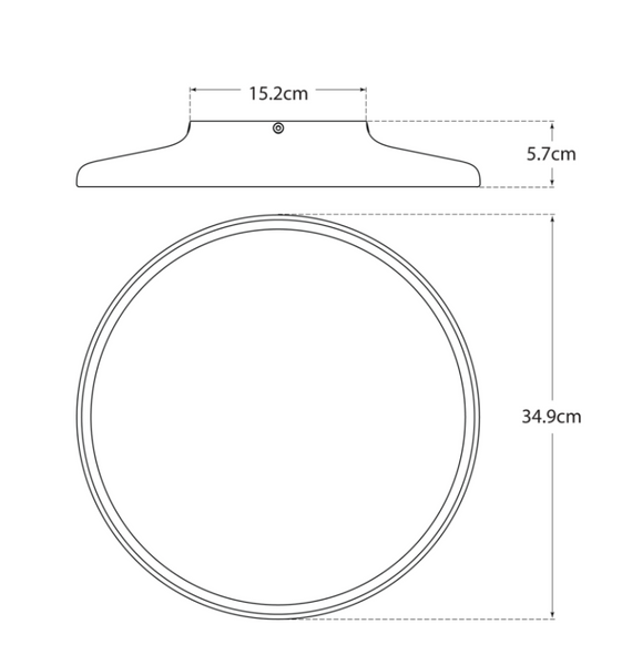 Plafon Dot 13" projektu Peter Bristol marki Visual Comfort