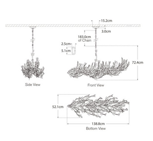 Lampa wisząca Farfalle Large projektu Julie Neill