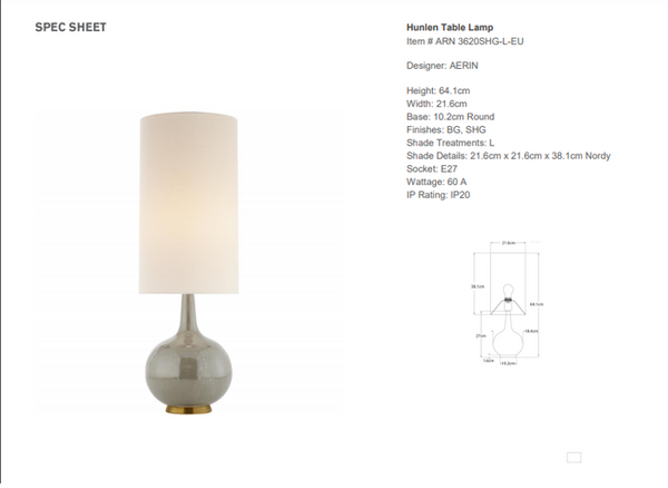 Lampa stołowa Aerin Hunlen