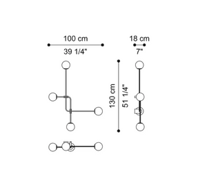 Malasana wall lamp by Gianfranco Ferré Home