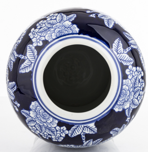 Blue Night Garden ceramic vase