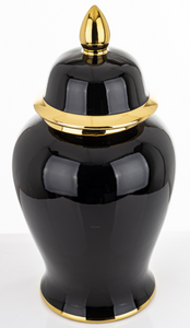 Waza ceramiczna Black Gold Elegance