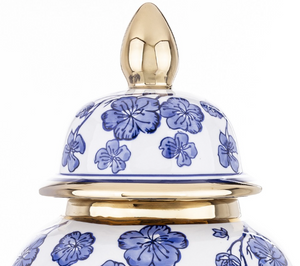 XXL vase with gold decoration