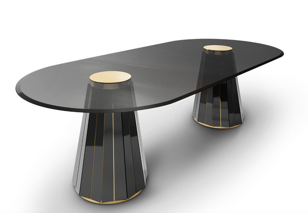 Darian Oval dining table by Luxxu