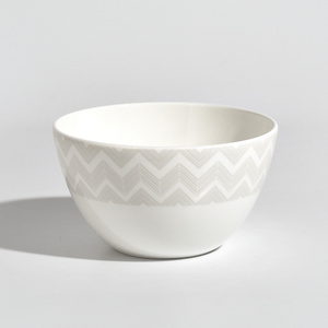 Missoni Home rice bowl, from the Zig Zag White collection