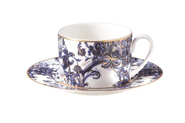 Filiżanka do herbaty Roberto Cavalli, z kolekcji Azulejos