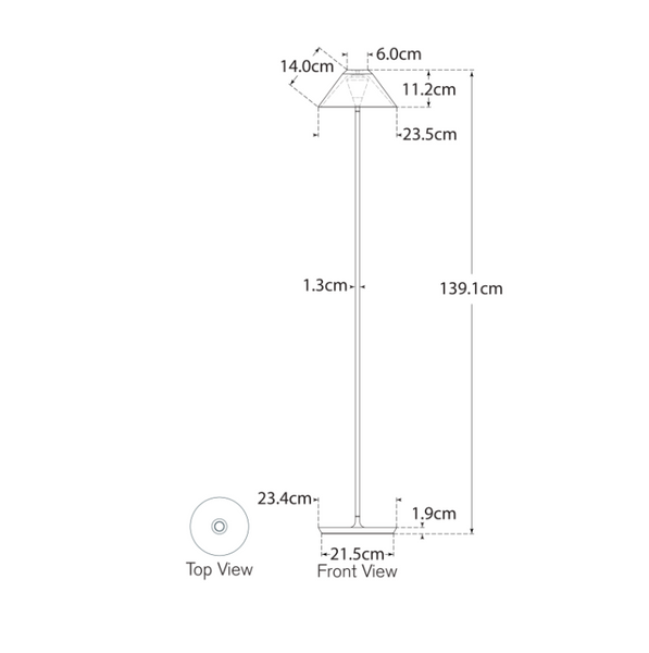 Blaze 55’ floor lamp by Waterford