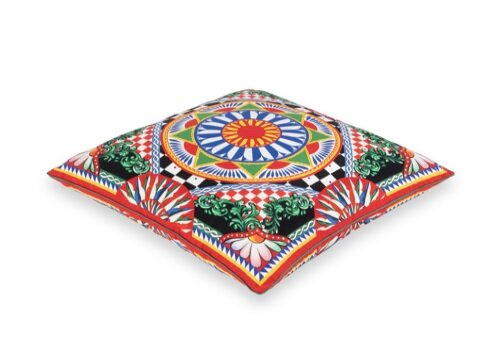 Poduszka jedwabna Dolce&Gabbana, Carretto Siciliano