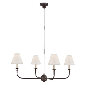 Piaf Large chandelier designed by Thomas O'Brien Bryant Large Billiard pendant lamp by Thomas O'Brien by Visual Comfort