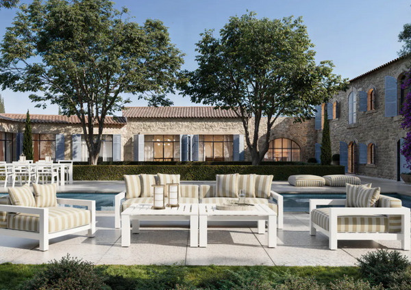 Puf ogrodowy Relax marki Eichholtz