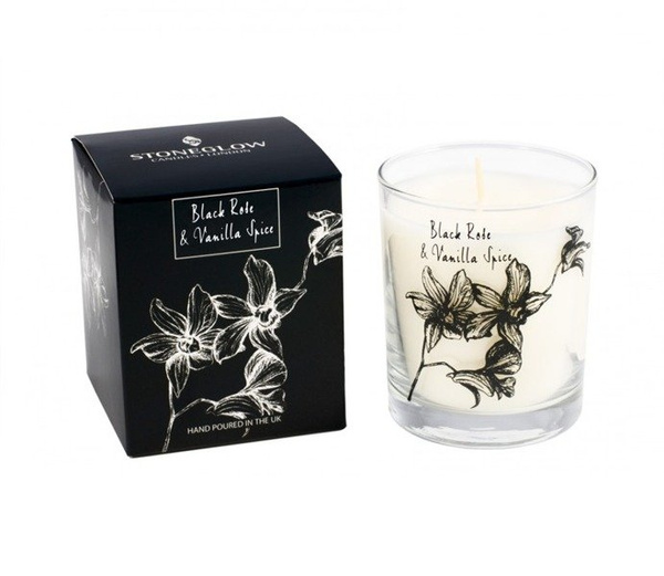 Black Rose & Vanilla Spice by Orchid Noir scented candle 