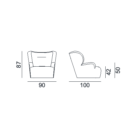 Fotel Loll 09 G marki Gervasoni 1882