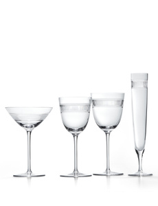 Ralph Lauren Home crystal champagne glass, from the Langley collection