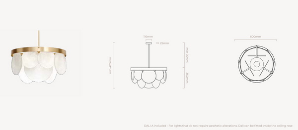 Sasha chandelier by CTO Lighting
