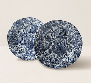 Set of two Ralph Lauren salad plates from the Faded Peony collection