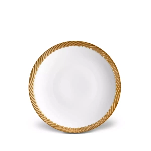 L'Objet dessert plate, from the Corde (Gold) collection