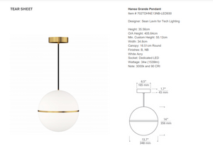 Lampa wisząca Sean Lavin Hanea Grande