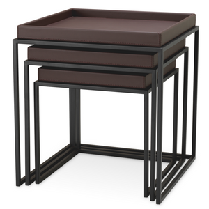 Set of three Léonard tables by Eichholtz