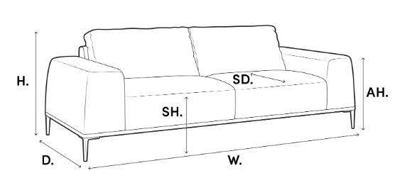 Sofa modułowa Grand Avenue - Middle marki Eichholtz