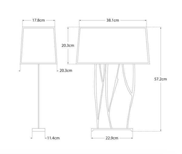 Lampa stołowa Aspen projektu Ian K. Fowler