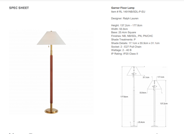 Ralph Lauren Home Garner Floor Lamp