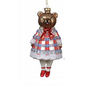 Christmas decoration - Mrs. Bear in a dress