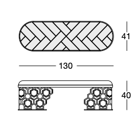 Ławka Amanda marki Longhi