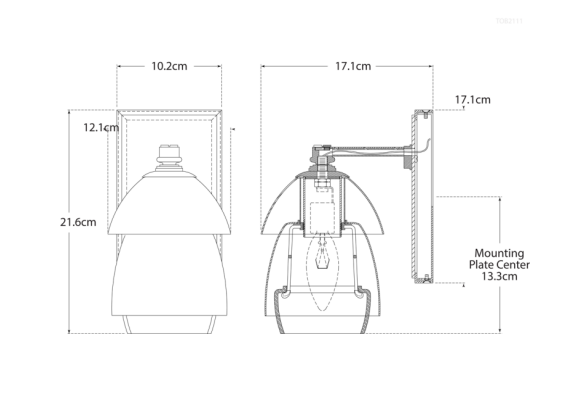 Wall lamp Thomas O'Brien Bryant by Visual Comfort