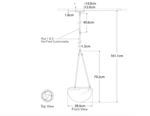 Lampa wisząca Melange Small projektu Kelly Wearstler